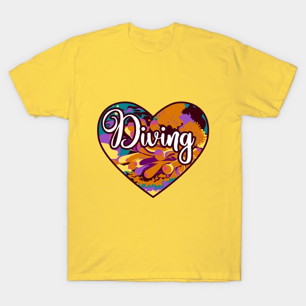 Sea Diving T-Shirt by MashaVed